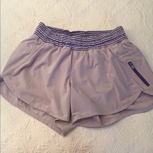 Lulu Lemon Light Purple Tracker short